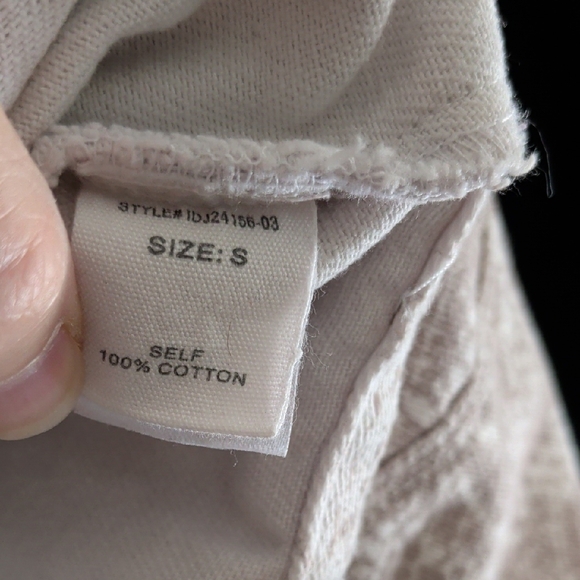 Peach Love California Cream Snake Print Fringe Jean Jacket - Picture 5 of 7